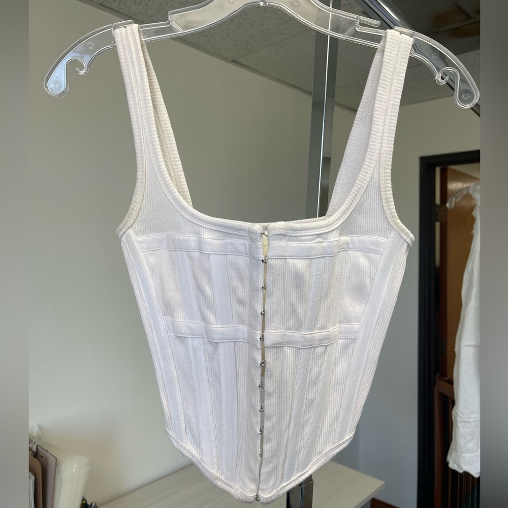 DION LEE BONED CORSET TANK TOP Sz XS - Picture 3 of 13